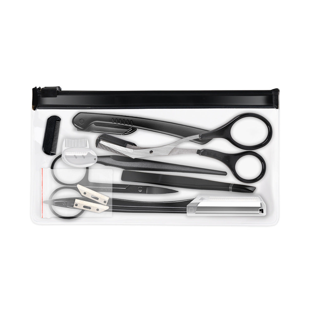 beauty tools black eyebrow trimming set